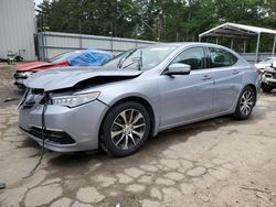 Salvage cars for sale at Austell, GA auction: 2015 Acura TLX