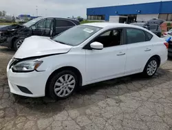 Salvage cars for sale at Woodhaven, MI auction: 2019 Nissan Sentra S