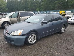 Salvage cars for sale from Copart Graham, WA: 2007 Honda Accord SE