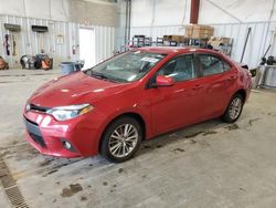 Salvage cars for sale from Copart Mcfarland, WI: 2015 Toyota Corolla L