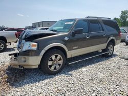 Salvage cars for sale at Wayland, MI auction: 2008 Ford Expedition EL Eddie Bauer