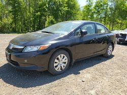 Honda Civic salvage cars for sale: 2012 Honda Civic LX