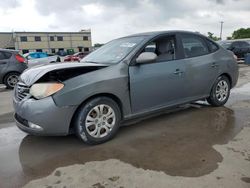 Salvage cars for sale from Copart Wilmer, TX: 2010 Hyundai Elantra Blue