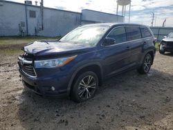 2016 Toyota Highlander XLE en venta en Chicago Heights, IL