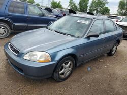 Honda salvage cars for sale: 1998 Honda Civic LX