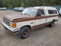 Salvage trucks for sale at Graham, WA auction: 1989 Ford F150