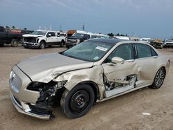 Salvage cars for sale at Houston, TX auction: 2017 Lincoln Continental Select