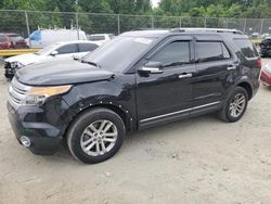 Salvage cars for sale at Waldorf, MD auction: 2015 Ford Explorer XLT