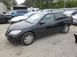 Honda Civic LX salvage cars for sale: 2005 Honda Civic LX