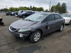 Honda salvage cars for sale: 2014 Honda Civic LX