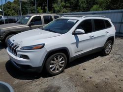 Vehiculos salvage en venta de Copart Savannah, GA: 2014 Jeep Cherokee Limited