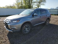 Salvage cars for sale at Central Square, NY auction: 2017 Mitsubishi Outlander SE