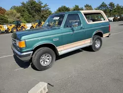 Salvage cars for sale at Brookhaven, NY auction: 1987 Ford Bronco U100