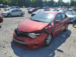 Salvage cars for sale from Copart Madisonville, TN: 2016 Toyota Corolla L