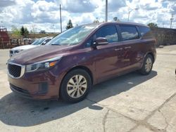 Salvage cars for sale at Gaston, SC auction: 2016 KIA Sedona LX