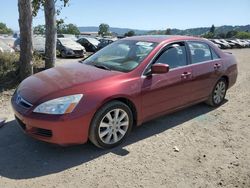 Salvage cars for sale at San Martin, CA auction: 2006 Honda Accord EX