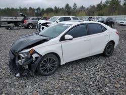 Salvage cars for sale at Windham, ME auction: 2015 Toyota Corolla L