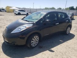 Salvage cars for sale at Sacramento, CA auction: 2014 Nissan Leaf S