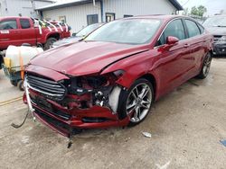 Salvage cars for sale at Pekin, IL auction: 2013 Ford Fusion Titanium