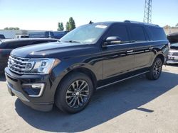 Salvage cars for sale from Copart Hayward, CA: 2020 Ford Expedition Max Limited