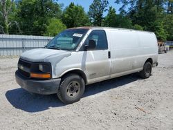 Salvage trucks for sale at Greenwell Springs, LA auction: 2003 Chevrolet Express G2500