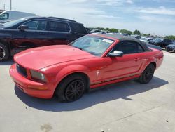 Salvage cars for sale at Grand Prairie, TX auction: 2007 Ford Mustang