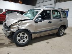 Chevrolet Tracker salvage cars for sale: 2002 Chevrolet Tracker