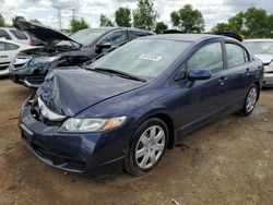 Salvage cars for sale at Elgin, IL auction: 2010 Honda Civic LX