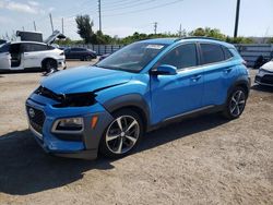 Salvage cars for sale from Copart Miami, FL: 2021 Hyundai Kona Limited