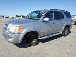 Salvage cars for sale at Fresno, CA auction: 2007 Toyota Sequoia Limited