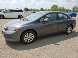 Honda salvage cars for sale: 2012 Honda Civic LX