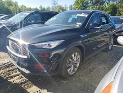 Salvage cars for sale at Waldorf, MD auction: 2021 Infiniti QX50 Luxe