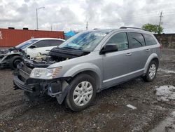 Salvage cars for sale from Copart Homestead, FL: 2016 Dodge Journey SE