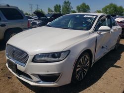 Salvage cars for sale from Copart Elgin, IL: 2017 Lincoln MKZ Hybrid Reserve