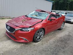 Salvage cars for sale from Copart Midway, FL: 2016 Mazda 6 Grand Touring