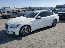 Vehiculos salvage en venta de Copart Bakersfield, CA: 2018 Infiniti Q50 Luxe