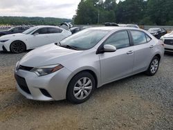 Salvage cars for sale from Copart Concord, NC: 2014 Toyota Corolla L