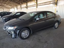 Salvage cars for sale from Copart Phoenix, AZ: 2013 Honda Civic HF