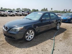 Salvage cars for sale at Mercedes, TX auction: 2007 BMW 530 I