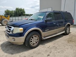 Salvage cars for sale at Apopka, FL auction: 2007 Ford Expedition EL Eddie Bauer