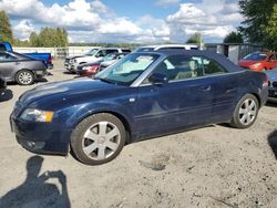 Salvage cars for sale from Copart Arlington, WA: 2003 Audi A4 3.0 Cabriolet