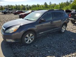 Salvage cars for sale from Copart Windham, ME: 2011 Subaru Outback 2.5I Premium