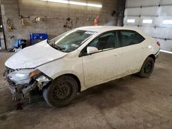Salvage cars for sale from Copart Angola, NY: 2015 Toyota Corolla L