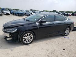 Salvage cars for sale at San Antonio, TX auction: 2015 Chrysler 200 Limited