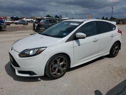 Salvage cars for sale from Copart Houston, TX: 2014 Ford Focus ST