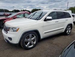 Salvage cars for sale at East Granby, CT auction: 2011 Jeep Grand Cherokee Overland