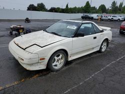 Salvage cars for sale at Portland, OR auction: 1986 Toyota MR2