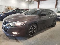 Salvage cars for sale from Copart Milwaukee, WI: 2016 Nissan Maxima 3.5S