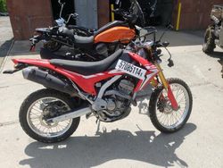 Salvage motorcycles for sale at North Billerica, MA auction: 2018 Honda CRF250 L