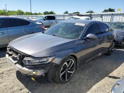 Salvage cars for sale at Sacramento, CA auction: 2018 Honda Accord Sport